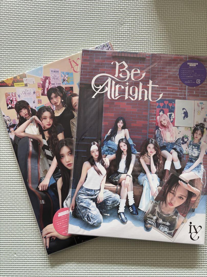 

[USED] IVE Be Alright 2 types of trading cards Gaul