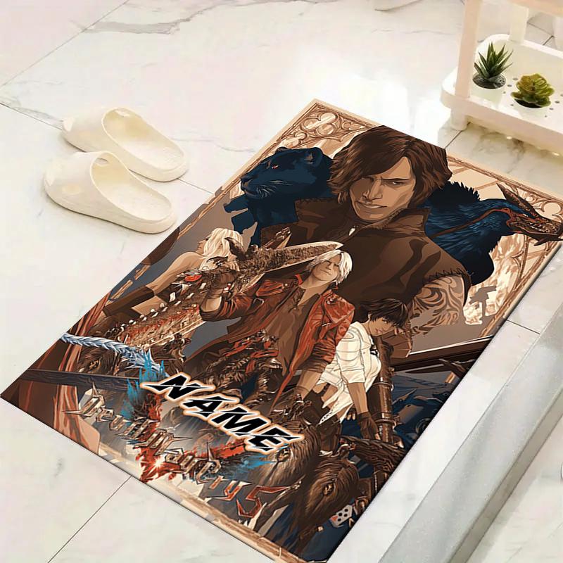 Custom 1Pc Devil May Cry Dante'S Journey Rug Office Carpet Indoor Outdoor Entrance Doormat Nonslip Soft And Comfortable Living Room D291537