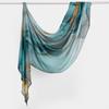 Boho Watercolor Soft Muslim Hijabs Women Floral Breathable Shawl Wrap Scarf Hijab Floral Print Ramadan Headscarf Islamic Turban