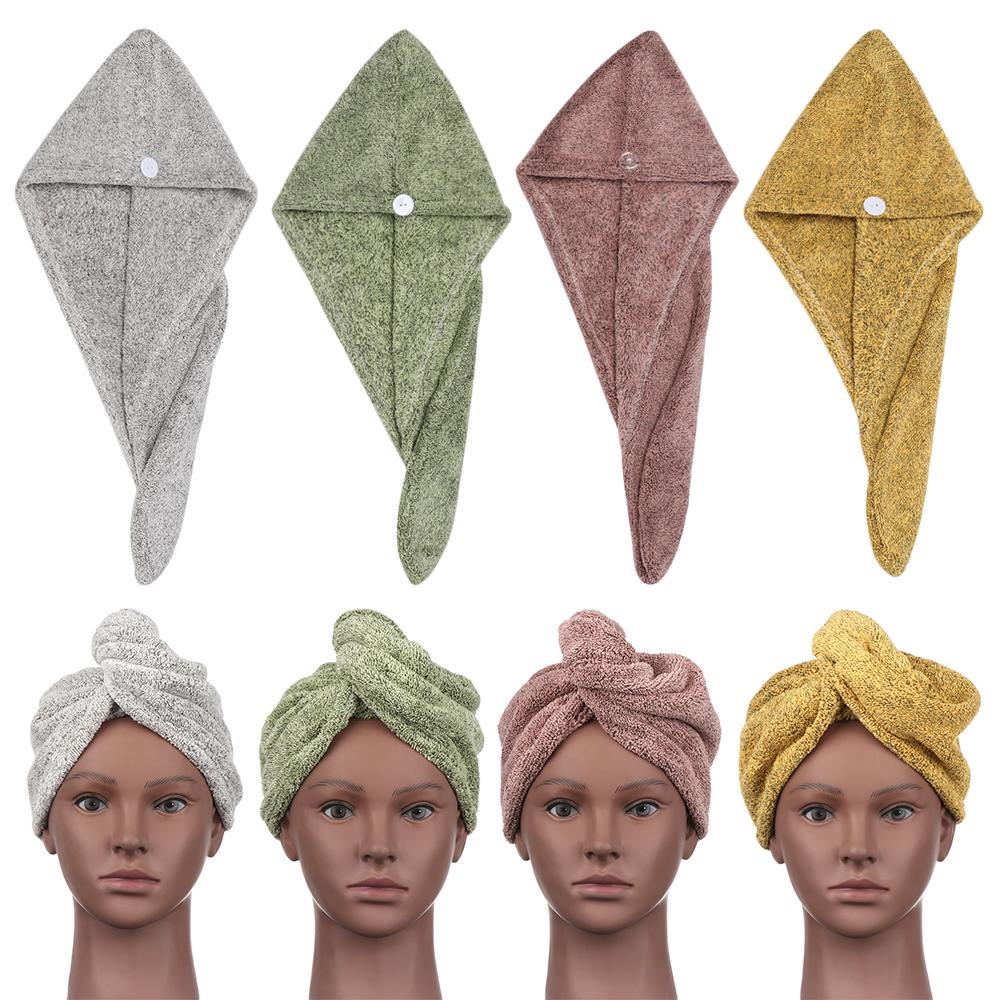 

Аксессуары водопоглощающая шапочка для душа из бамбукового волокна, полотенце для сушки волос, шапка для сушки волос, тюрбан для сухих волос