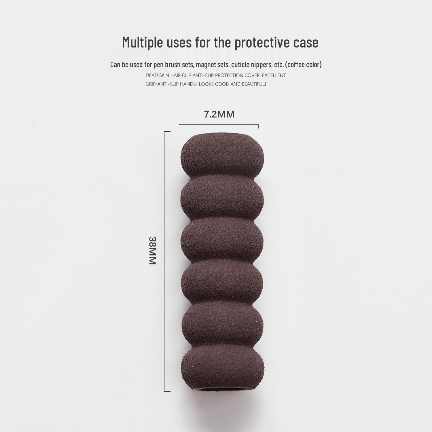 

Nail Art Cuticle Nipper with Sweat-Absorbing Anti-Slip Cover for Improved Handling