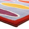 Tapis salon imprimé d'ovales multicolore 133x190