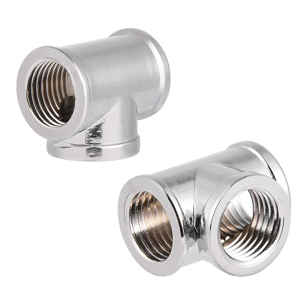 3 Way T Shape Fitting Silver Tube Connector durable Water Cooling Fitting  Water Cooling Systems