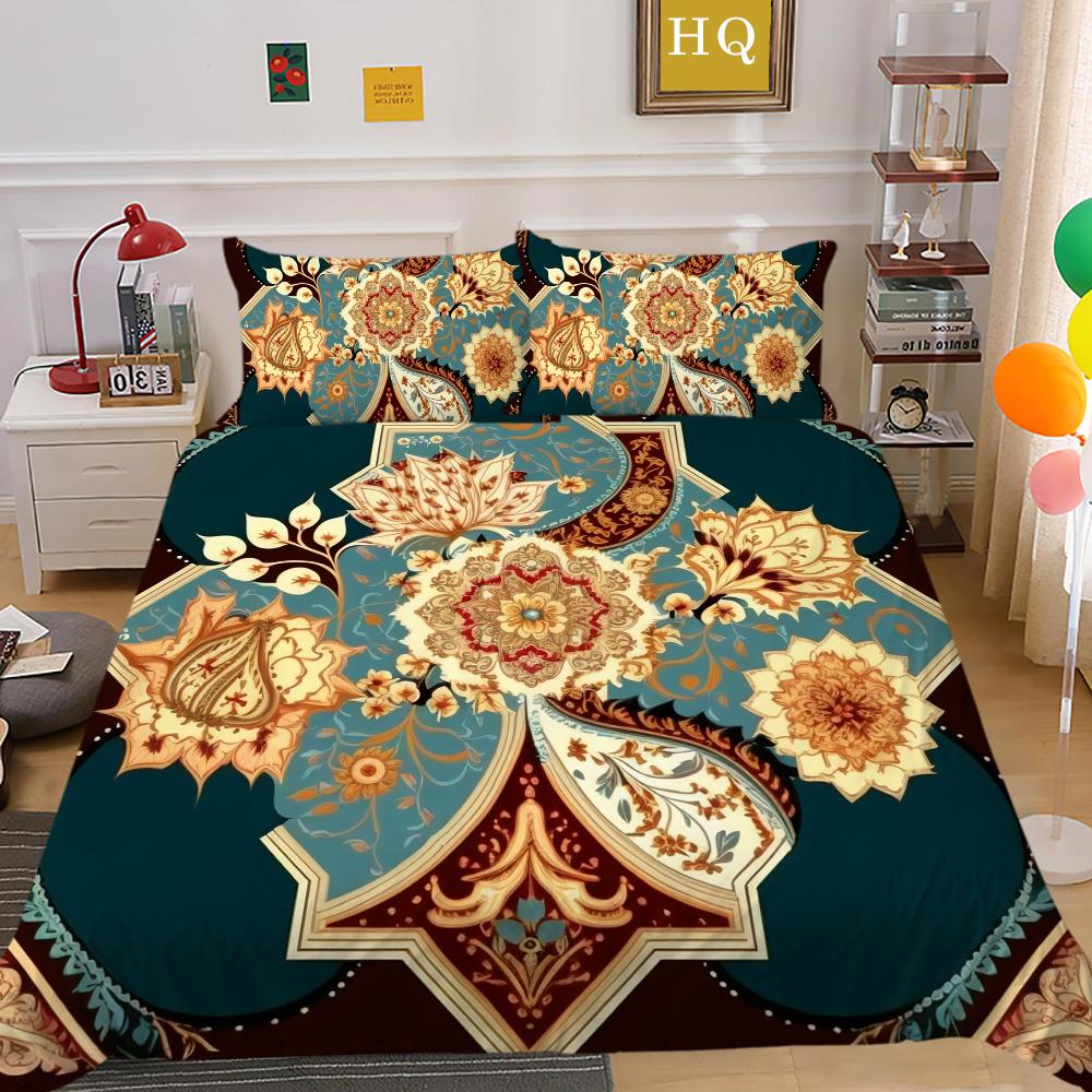 Set copripiumino da donna con stampa floreale di lusso 3D, biancheria da letto per la casa in poliestere, camera da letto king size