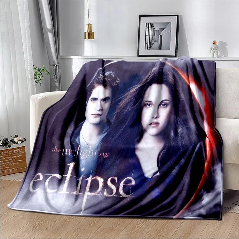 Twilight Estheticism Love Blanket Vampire Throw Blanket Werewolf Soft Cover Lightweight Warm Blankets for Bedroom
