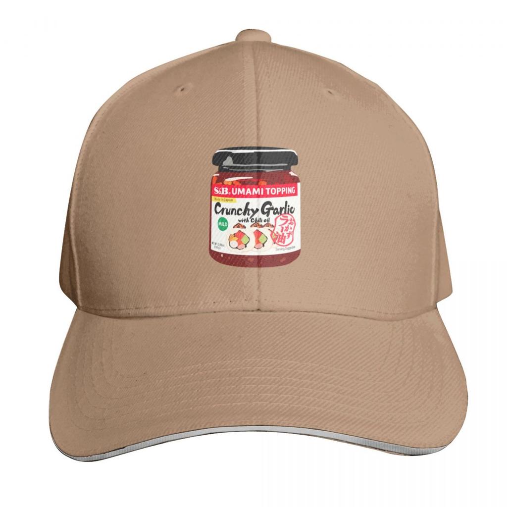 Knuspriges Knoblauch-Chili-Öl Basecap Angelkappen Unisex Bergsteigen Rugby Einzigartige Hüte Unisex Damen