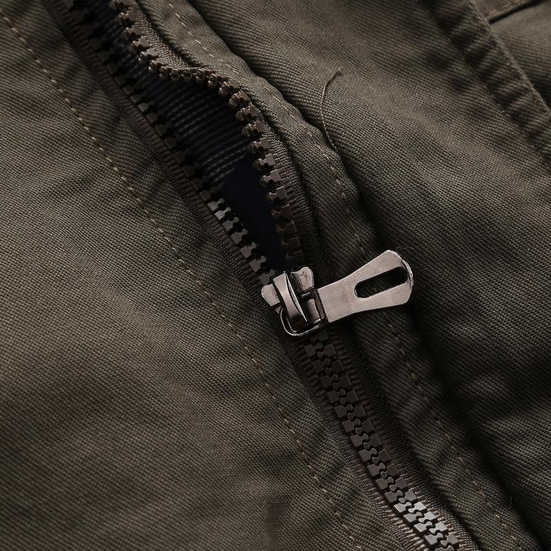 Autumn Multi-pocket Tooling Jacket Men's Middle-aged and Young Adult Large-size Casual Outdoor Military Jacket Thin