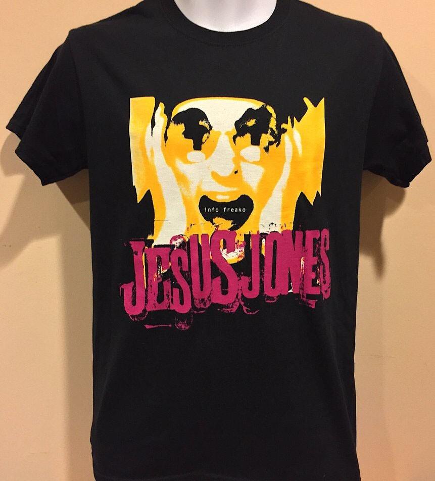 Jesus Jones Band Info Freako Shirt Black Unisex S-5XL EM0777 L