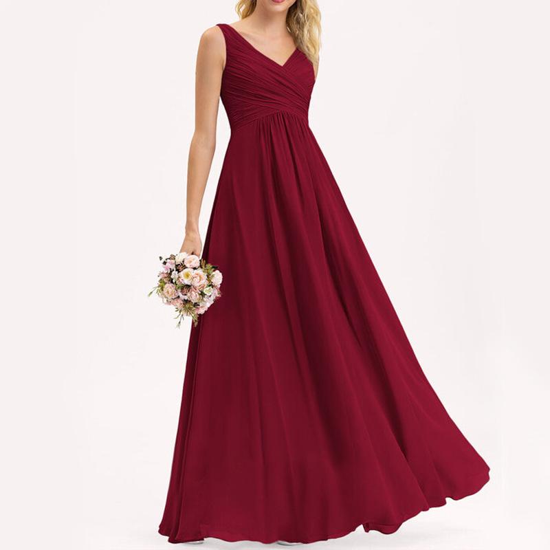New evening dress, long bridal wedding bridesmaid dress, sister cheongsam dress, one piece