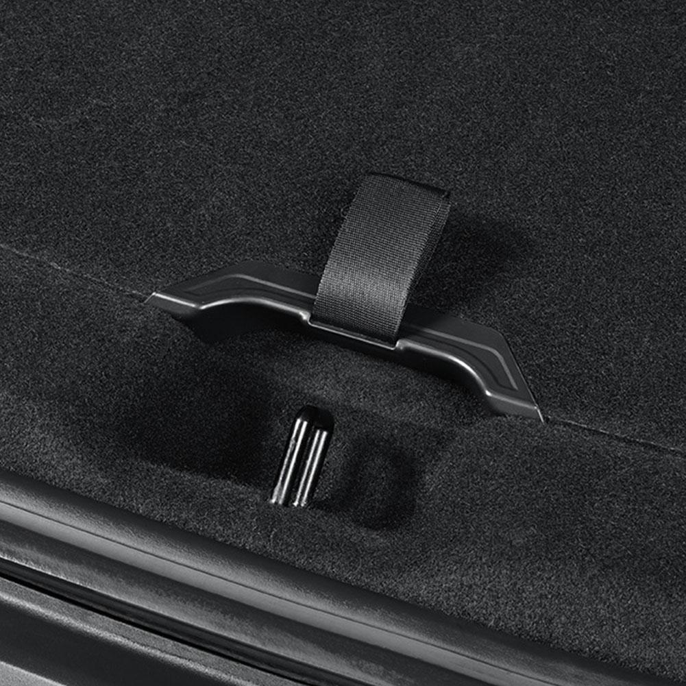 2 Pcs For Tesla Model Y Juniper 2025 Open Tail Box Cover Handle Pull Straps Rear Trunk Rope Draw String Handle Accessories
