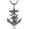Jewelry Titanium Steel Hip-hop Necklace Men's Pirates of the Caribbean Anchor Necklace Pendant Long Accessories
