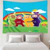 Tele-tubbies Celebration Tapestry Hanging for Bedroom,Livingroom, Playroom,Decor Art Room Wall Tapestry Holiday and Birthday Gifts