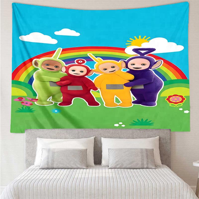 Tele-tubbies Celebration Tapestry Hanging for Bedroom,Livingroom, Playroom,Decor Art Room Wall Tapestry Holiday and Birthday Gifts