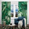 Tropical Palm Leaves Summer Window Curtain Plant Jungle Garden Nature Eco Theme Plant Living Room Balcony Bedroom Decoration