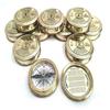 5.08 Cm Calendar Navigational Compass Solid Brass Poem Compass 100 Year Set of 50 Unit