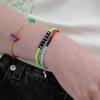 BONBEAU Awesome color line glass beads Bracelet Color mix glass beads banding bracelet
