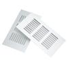  Vent Grille Heat Dissipation Aluminum Alloy Silver Rectangular Ventilation Grille Cover for Cabinet Closet RV  