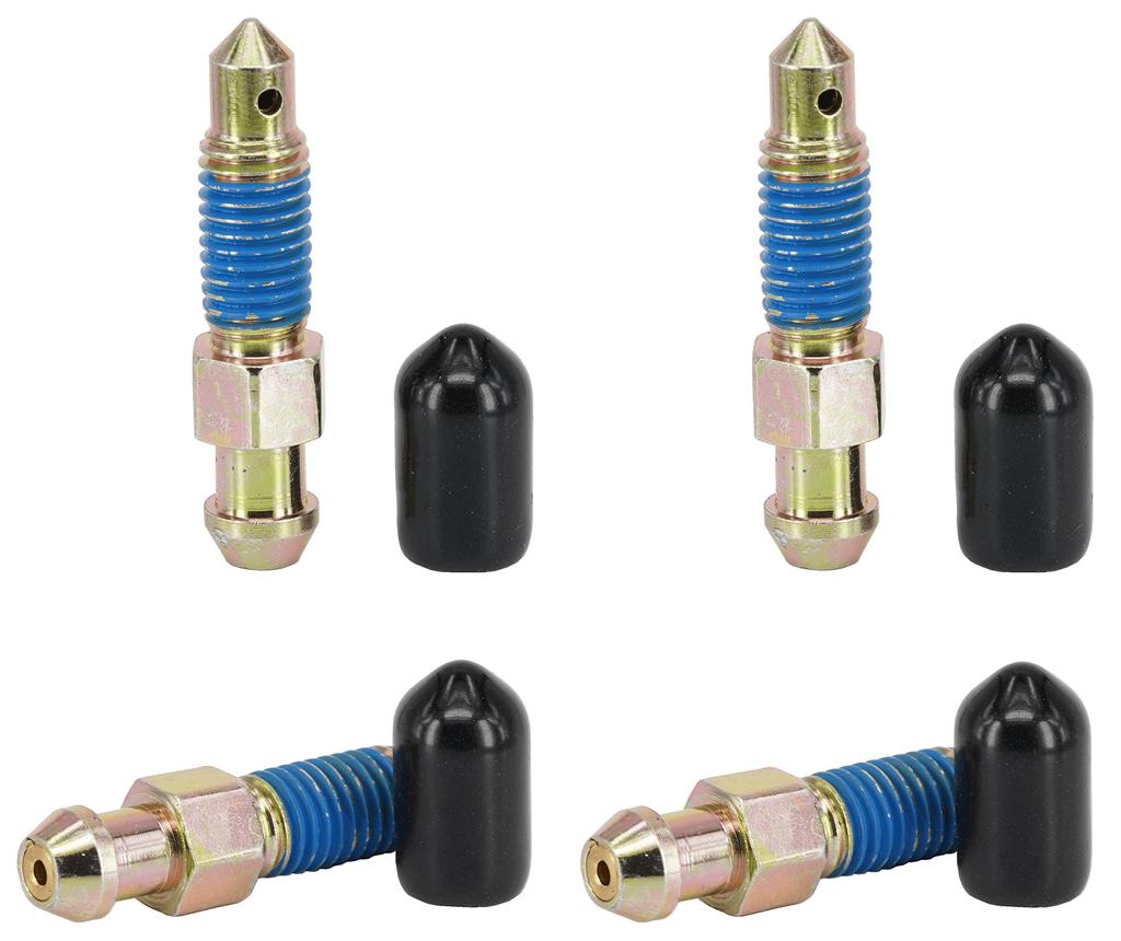 Dsnaduo Speed Bleeder Valve Brake Bleeder Screw Quick Bleeder with Dust Cap M7x1.0-34.5mm H9411-4 105400 639570 4pcs