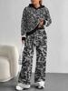 Gradual Change European and American Autumn and Winter Casual Long-sleeved Suit Women's Hooded Sweater Trousers Two-piece Set