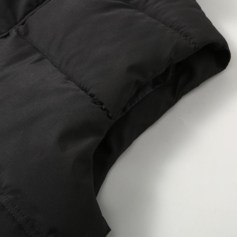 Men's Padded Vest Winter  Fashion Stand Collar Thick Warm Black Sleeveless Jackets Plus Size Korean Style Waistcoat