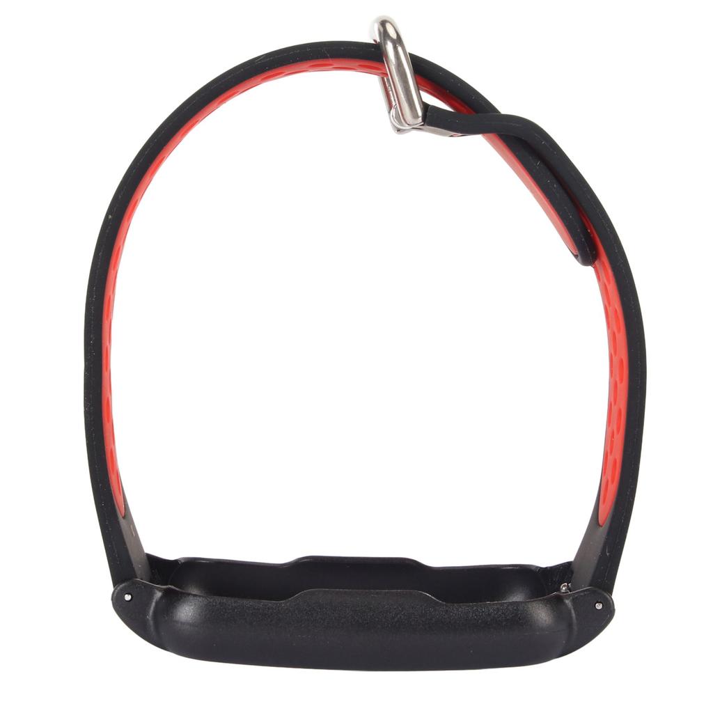 20mm Silicone Watchband Soft Breathable Stylish Comfortable Lightweight for OPPO FREE Smart Watch Black Red + Black