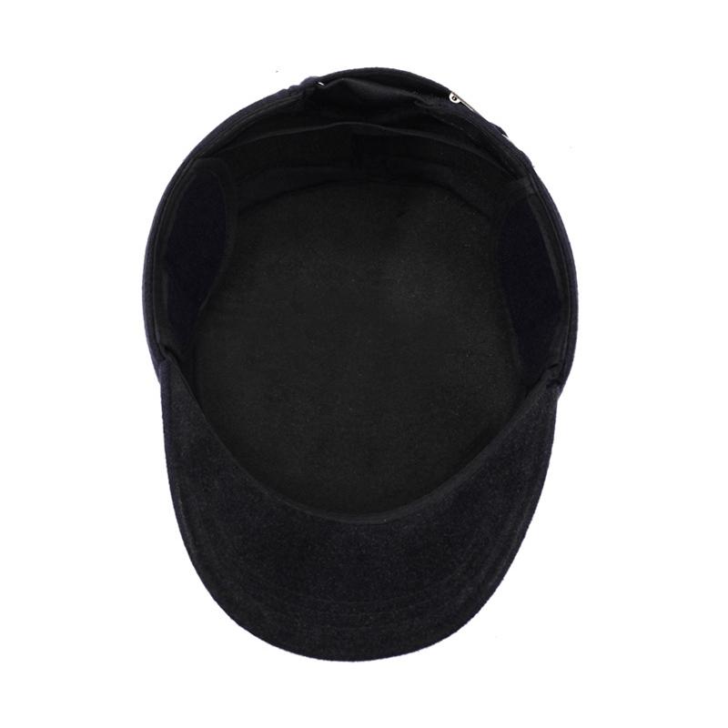 Men's Autumn Winter Flat Cap Middle-Aged and Elderly Hat Outdoor Flat Cap
