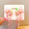 Mid-Autumn Hanfu Fairy Hair Clip - Women's & Children's Ancient Style Floral Tassel, Sweet Accessory for Girls