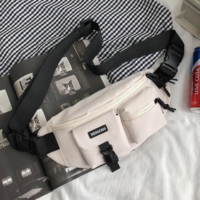 Chest Bag for Women's Waist Bag Sports Riding Breasts Multi pocket Men's Travel Light Bag One Shoulder Crossbody Bag