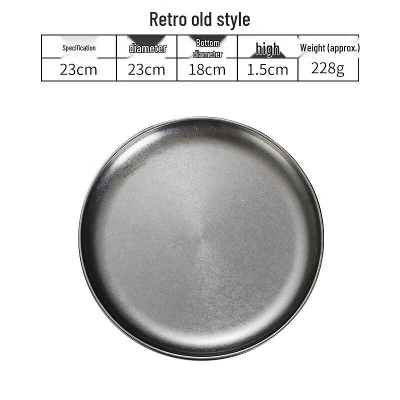 Korean Style Gold Melamine Round Serving Plate