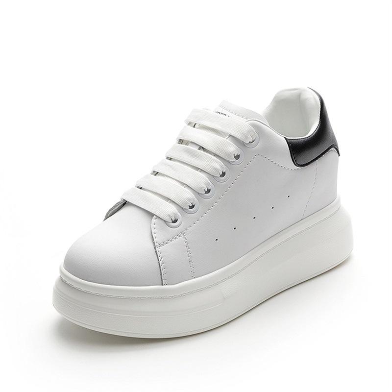 Little white shoes women's shoes spring 2025 new casual fashion women's shoes trendy shoes 2025 versatile inner height-increasing board shoes