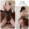 Sexy  y lingerie y lace open crotch free onesie perspective temptation suspender pajamas women