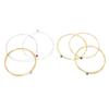 2Sets Golden And Silver Acoustic Guitar Strings Brass Material Guitar Strings  For Acoustic Guitar