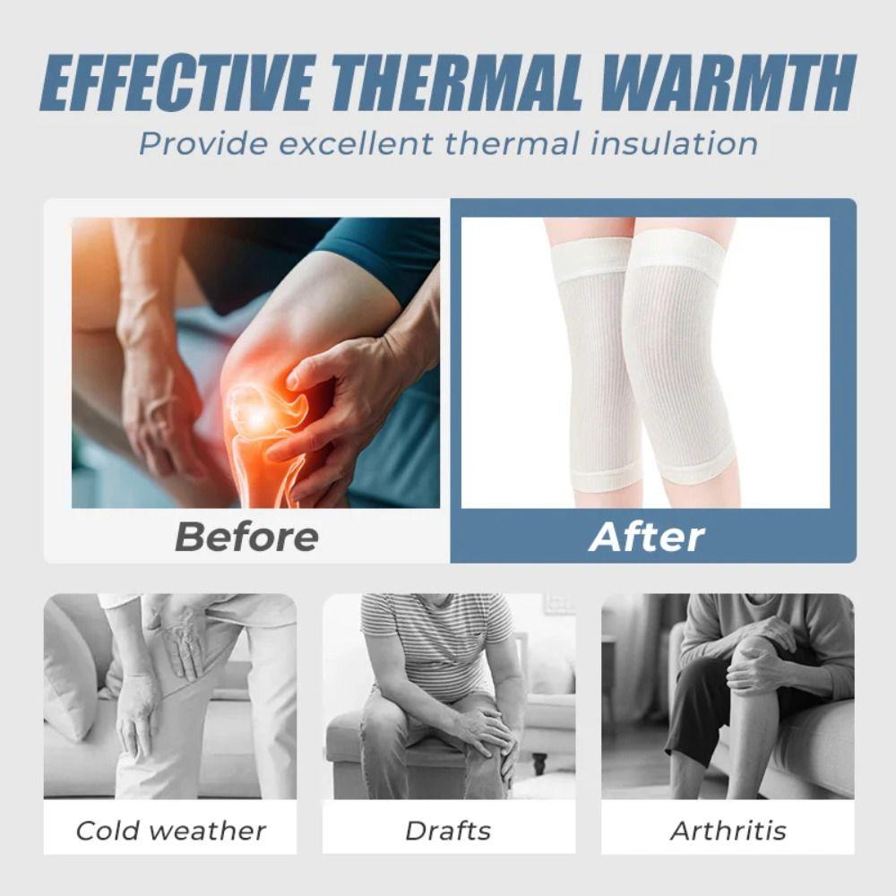 Invisible Yoga Knee Pad Thin Knee Joint Warming Leg Sleeves Gifts Mulberry Warm Silk Knee Pads