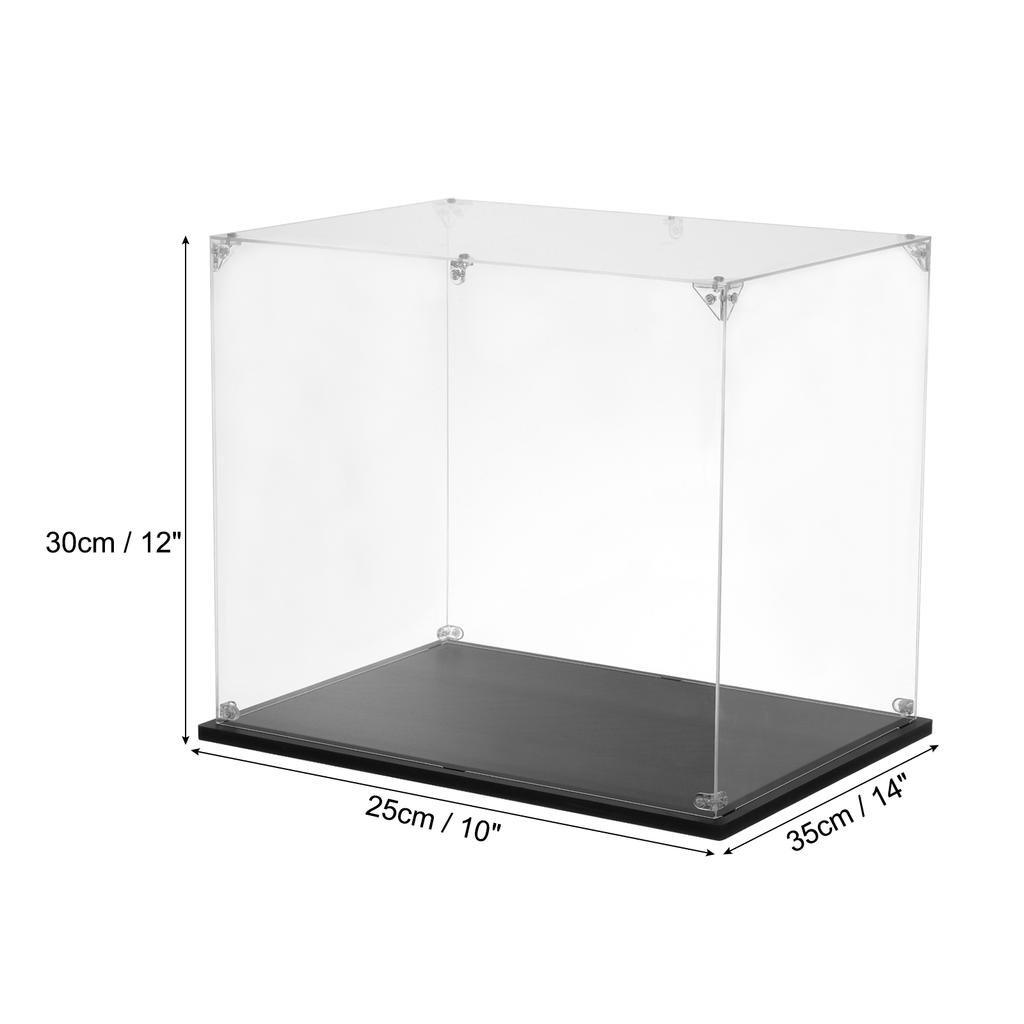 Acrylic Display Case Clear Display Box Show Case Assemble Dustproof Display Box Storage Organizer for Collectibles Action Figure