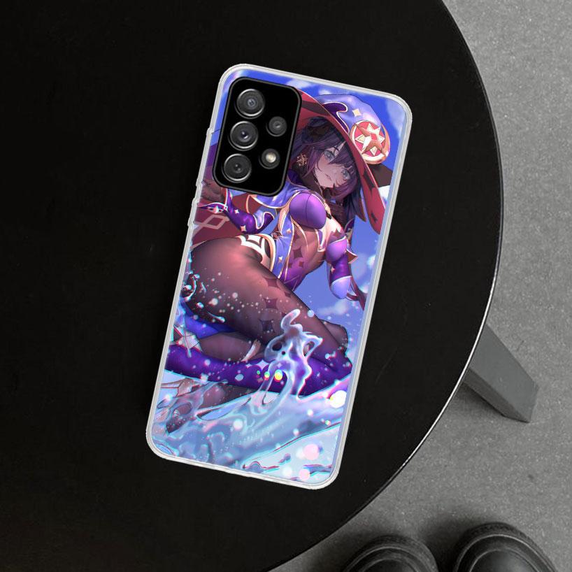 Genshin Impact Mona Girl Phone Case for Samsung Galaxy A17 A16 A26 A36 A56 A57 A37 A15 A25 A35 A55 A14 A24 A34 A54 A13 A23 A33 A