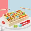 Early Education Wooden Magnetic Fishing Game Magnetic Fishing Learning Box  Learn Math