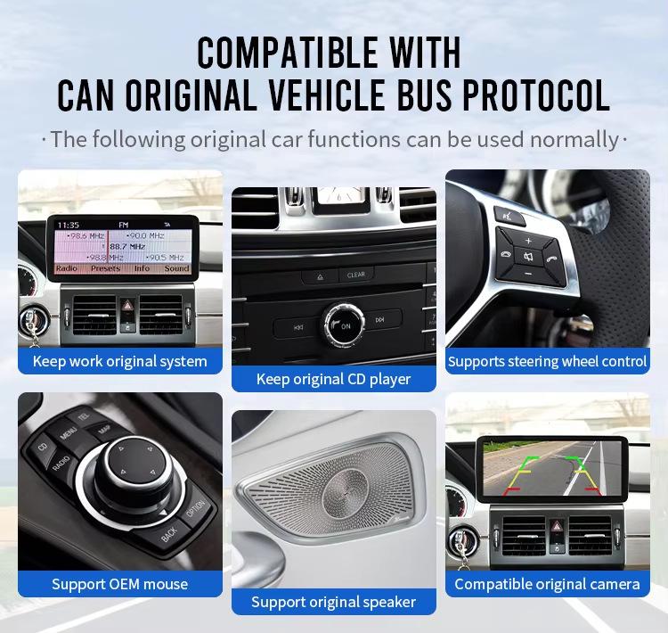 Mercedes-Benz A-Class Dual-Screen Android Navigation System with Large Central Control Display