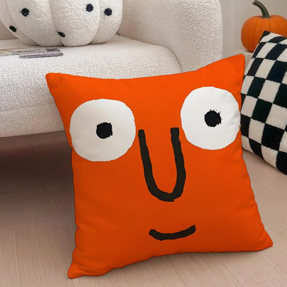

Minimal Witty French Art JJean Jullien Cushion Cover Throw Pillow Cover Hidden Button Durable Polyester Chair Cushion 30X30cm