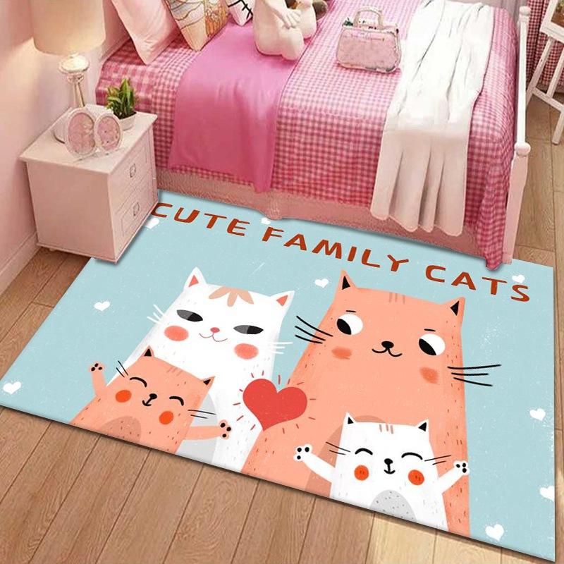 New Children 'S Bedroom Cartoon Bedside Carpet Teenage Girls Cute Cartoon Carpet Room Decorative Carpet Children Crawl Mat