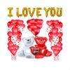 Valentine ,Decorati Letter ,Rose Petals Inflatable Valentines Propose Banquet Party