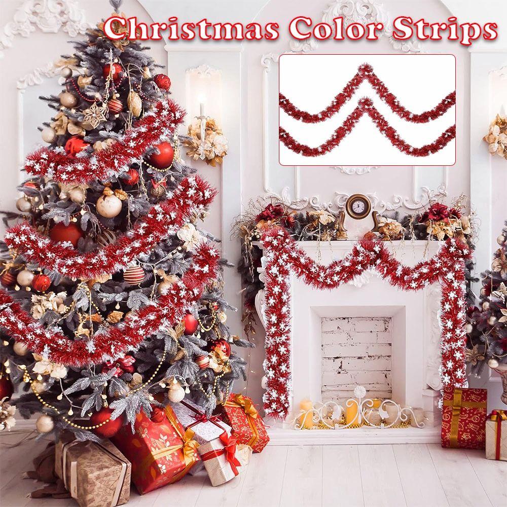 

2Pcs New Year Design Christmas Wool Strip Scene Layout Christmas Tree Skirt