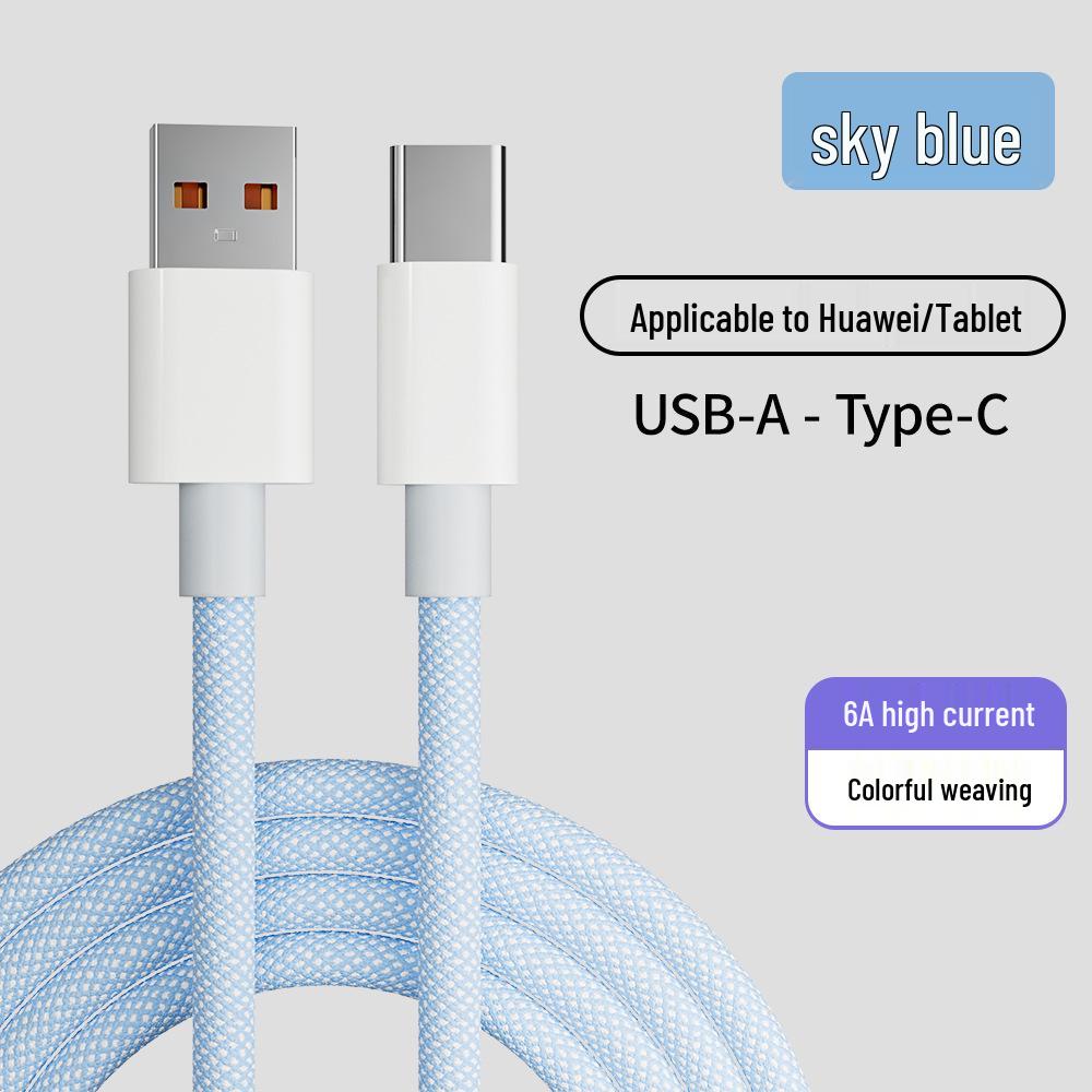 High-Speed Braided Charging Cable for Huawei, Xiaomi, Apple, and iPhone 15 - PD20W Compatible