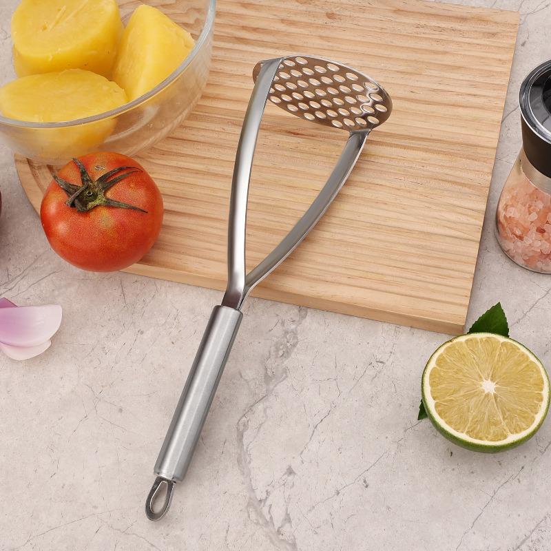 1Pc Stainless Steel Potato Press, Household Potato Mud Press, Manual Masher, Potato Press Multi-functional Kitchen Gadget