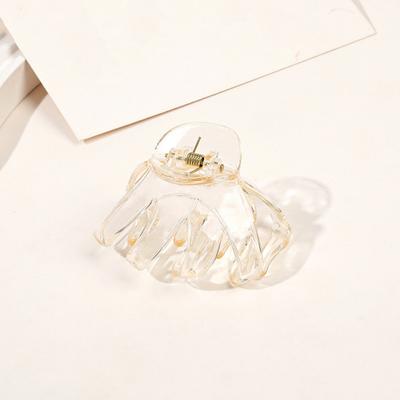 Plastic Small Hair Claw Irregular Shape Hair Clip Back Head Bathing Hair Claw Hair Accessories Ornament