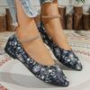 Fashion Women Soft Ballet Flats Shoes 2025 New Pointed Toe Women Flats Rhinestones Loafers Spring and Autumn Classic Flats Shoes Women