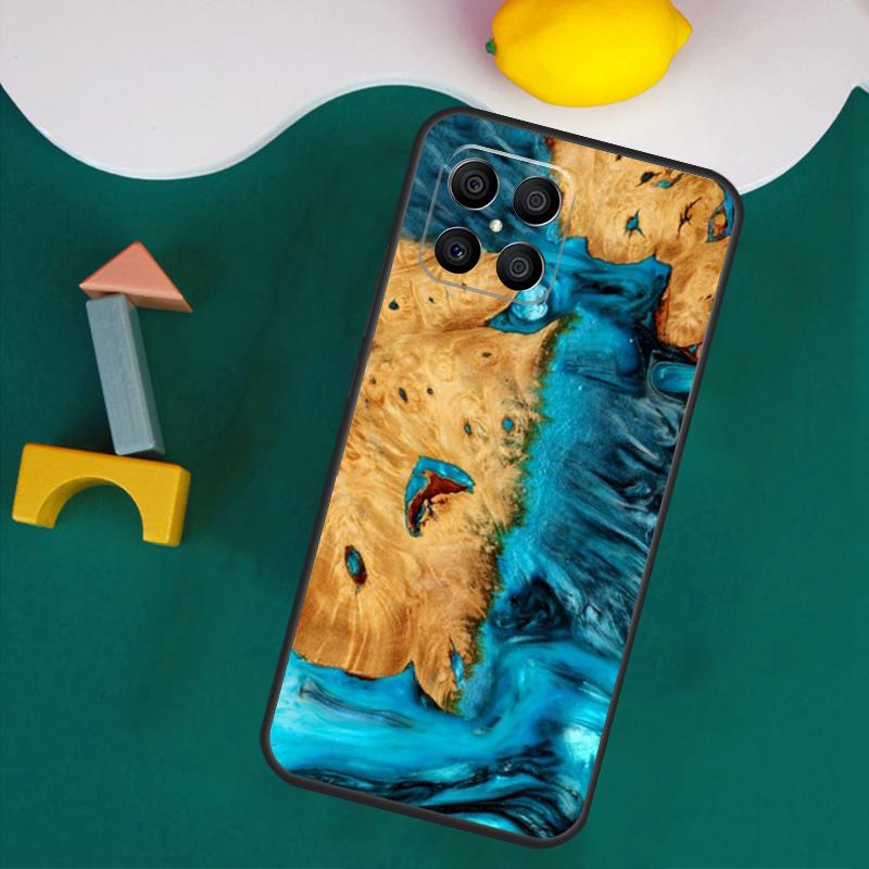 Wood Resin Traveler Case For Honor 200 Pro 50 70 90 X9a X8a X8 X9 X8b X9c X9b Honor Magic 7 Lite 5 6 Pro Cover