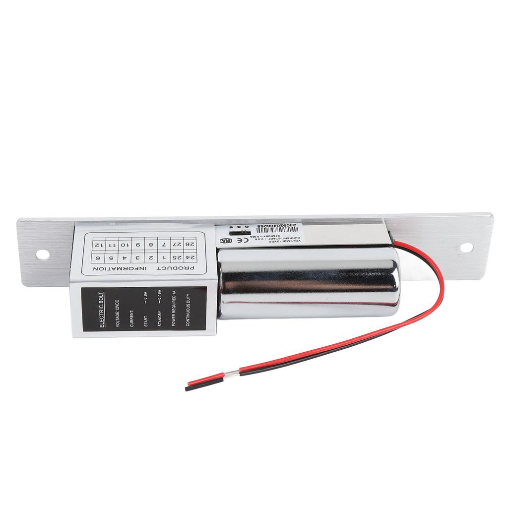 Electric Bolt Lock 12V Stainless Steel Aluminum Alloy Magnetic Electric Door Strike Lock for Access Control
