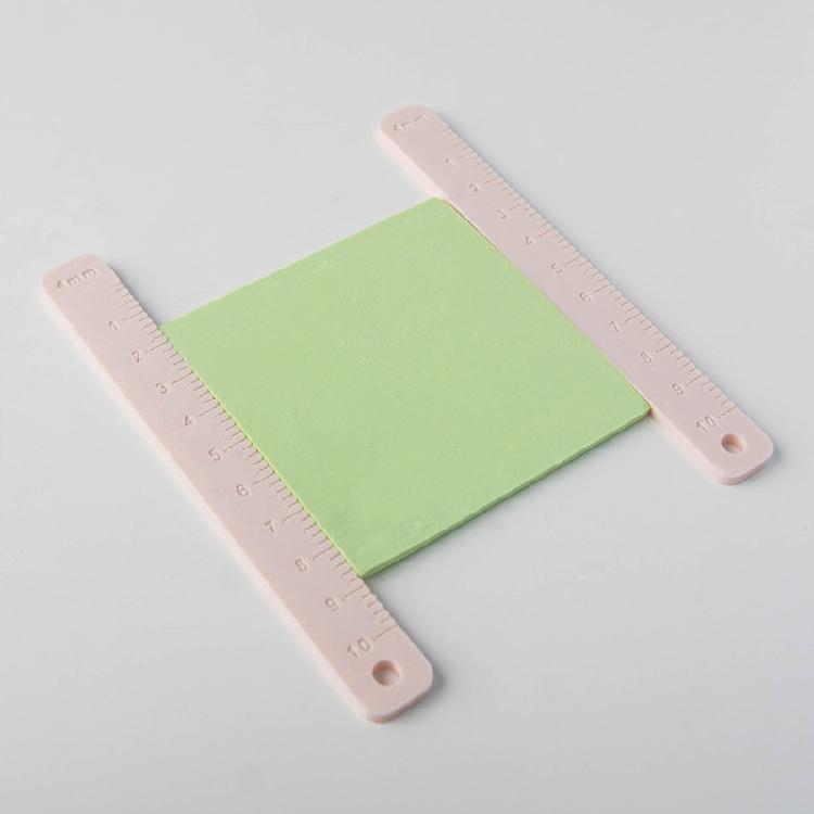 Multi Purpose Soft Clay Ruler  Thickness Measuring Tool Suitable For Polymer Clay And Dough Projects