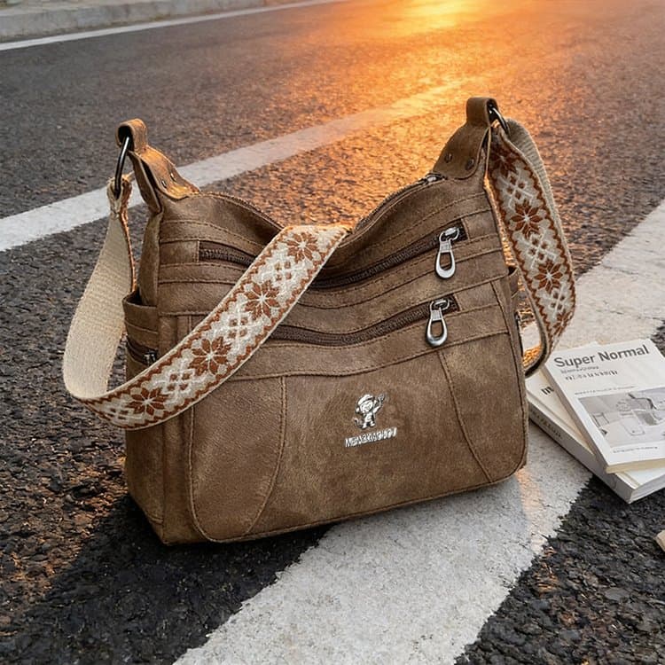 Vintage Schultertasche Damen Pendler Umhängetasche