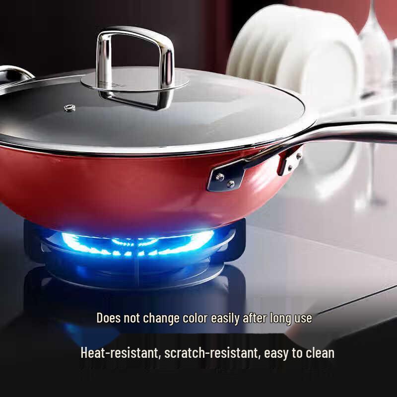 Maibale M-2411 Ceramic Enamel Non-stick Wok